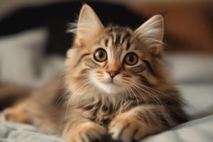chaton a poils longs