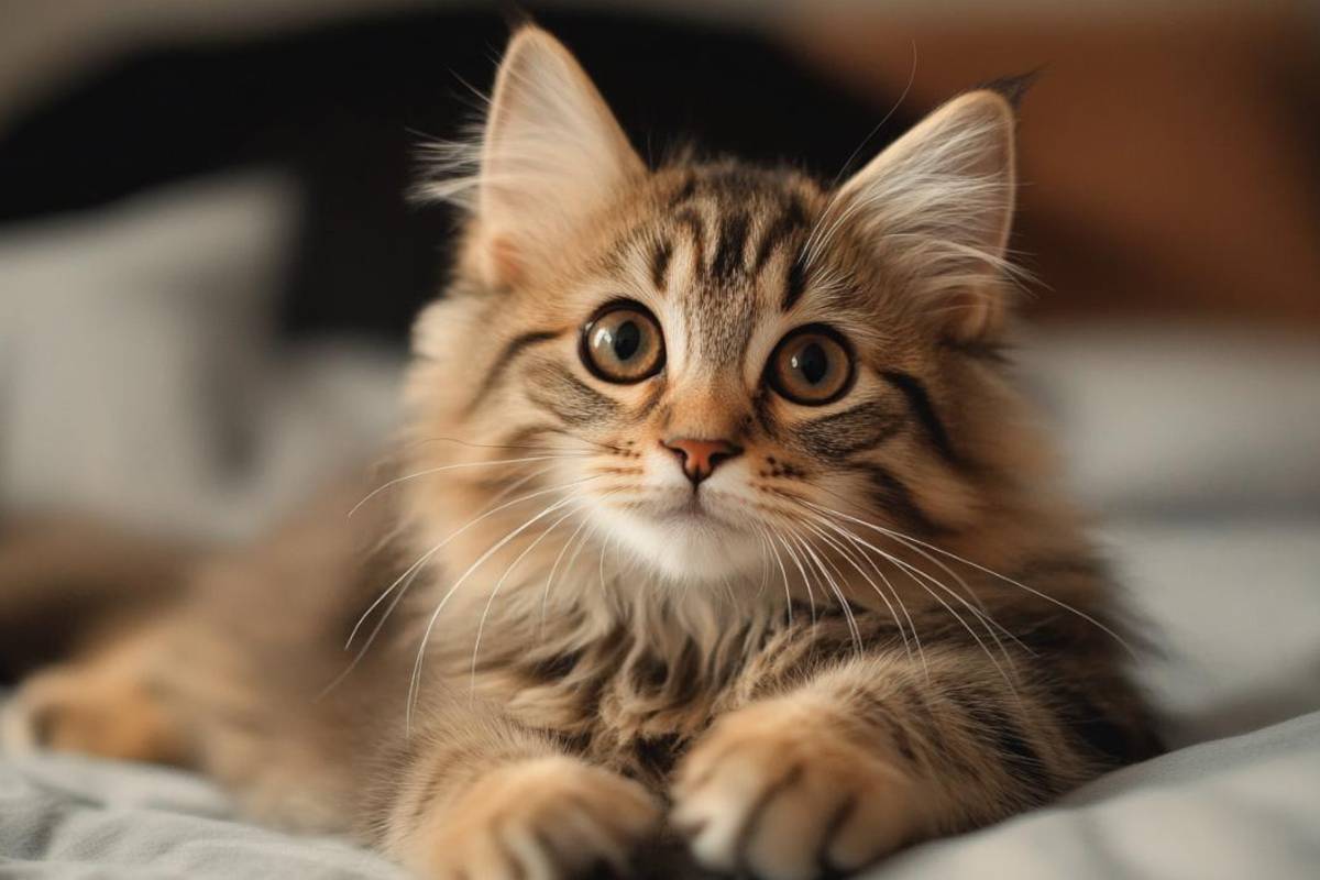 chaton a poils longs